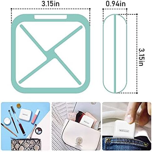 Pill Box Organizer, Waterproof Pretty Daily Pill Case - Travel Portable Medicine Box, BPA Free Pill Container for Vitamins, Fish Oils, Supplements, Ideal for Outdoor Travel, Gym, Office (Black) in Saudi Arabia