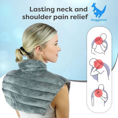 Cozy Neck Wrap Microwavable Heating Pad for Neck – Cordless Warm Compress for Muscle Tension Relief and Relaxation – Stocking Stuffer in Kuwait