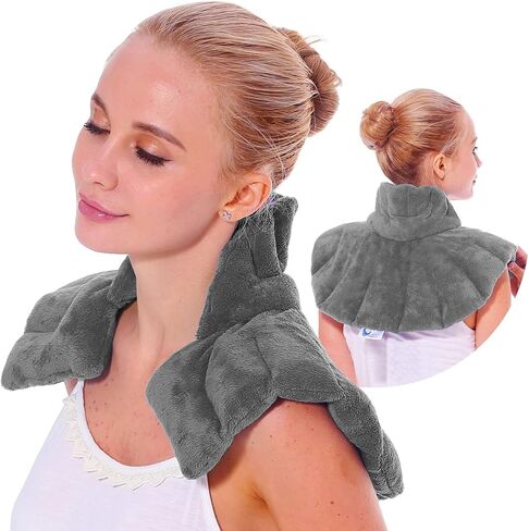 Cozy Neck Wrap Microwavable Heating Pad for Neck – Cordless Warm Compress for Muscle Tension Relief and Relaxation – Stocking Stuffer in Kuwait