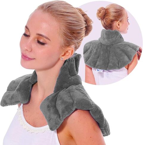 Cozy Neck Wrap Microwavable Heating Pad for Neck – Cordless Warm Compress for Muscle Tension Relief and Relaxation – Stocking Stuffer in Kuwait