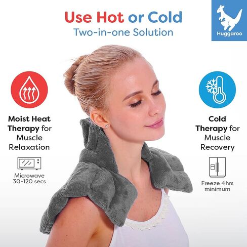 Cozy Neck Wrap Microwavable Heating Pad for Neck – Cordless Warm Compress for Muscle Tension Relief and Relaxation – Stocking Stuffer in Kuwait
