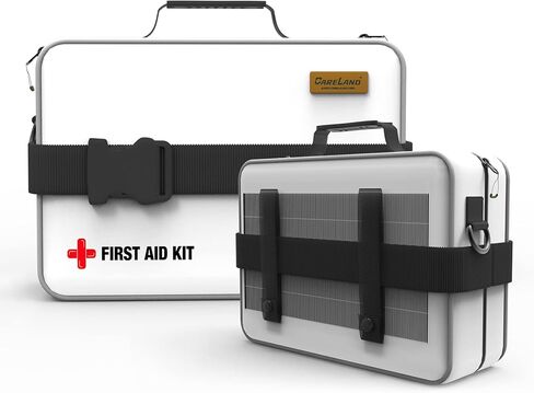 First Aid Kit, 277PCS Essential Emergency Trauma Medical Supplies Packed in a White Waterproof Bag, Perfect for Car Home Office Travel Outdoor Camping Hiking in Kuwait