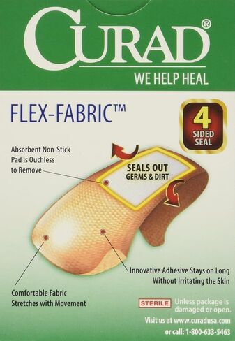 مجعد Flex-Fabric، بأشرطة 1.9 سم × 7.62 سم، 30 قطعة (عبوة من 4 قطع) in Kuwait