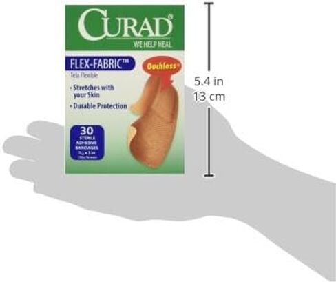 مجعد Flex-Fabric، بأشرطة 1.9 سم × 7.62 سم، 30 قطعة (عبوة من 4 قطع) in Kuwait