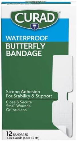 Curad Bandage, Butterfly, Wp, 1 3/4" x 3/8", 1 box of 12 Bandages in Saudi Arabia