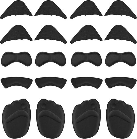 10 Pairs Shoe Fillers Heel Cushion Pads Toe Filler Inserts Forefoot Pads-Heel Grips Liner Inserts for Women Shoes That are Too Big-Shoe Size Reducer for Loose Shoes Blisters Pain Relieve in Kuwait