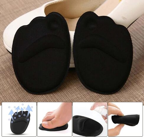 10 Pairs Shoe Fillers Heel Cushion Pads Toe Filler Inserts Forefoot Pads-Heel Grips Liner Inserts for Women Shoes That are Too Big-Shoe Size Reducer for Loose Shoes Blisters Pain Relieve in Kuwait