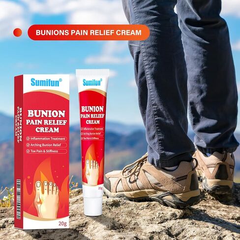 Sumifun Bunions Pain Relief Cream, 5 Counts Toe Gout Pain Relief, Toe Swelling Relief, for Joint, Knee, Back, Wrist, Bunion Toe Relief Cream in Kuwait