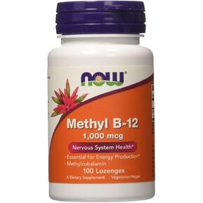 Methyl B-12 5000 mcg - 60 Lozenges by NOW in Saudi Arabia
