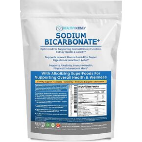 Organic Use Sodium Bicarbonate Alkaline Supplement for Alkalinity. Support Kidneys & Stomach Acid Neutralizer w/Alkaline Superfoods. Sodium Bicarbonate Powder Kidney Immune Support Antacid Sports 1LB in Saudi Arabia