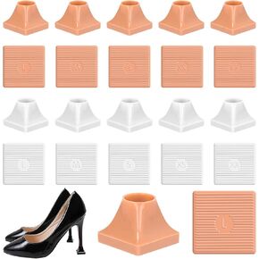 High Heel Protective Heel Caps, 10 Pairs Heel Tip Covers 5 Sizes High Heel Stoppers, Heel Covers Protectors for Heel Walking on Grass Soft Mud Gravel