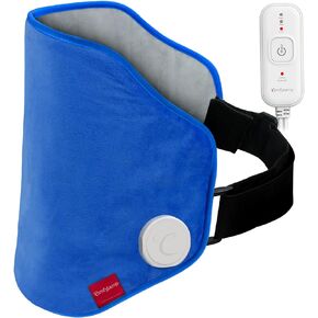 [Upgraded] Comfytemp Heating Pad for Back Pain Relief, Extra Large Electric Heated Back Wrap with Adjustable Strap, 3 Heat Settings with 2 Auto-Off, Machine-Washable, 21"x10" Inch (Blue) in Saudi Arabia