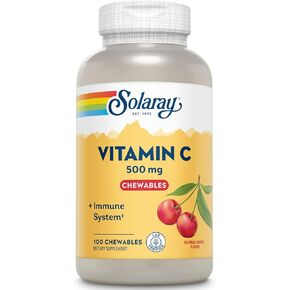 سولاراي - فيتامين C بنكهة الكرز الطبيعية 500 Mg. 100 رقائق in Saudi Arabia