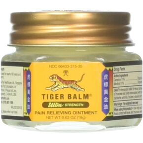 Tiger Balm Ultra Strength Pain Relieving Ointment Non-Staining 18 gm