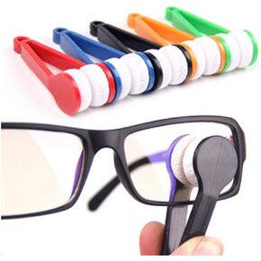MauSong 5 Pcs Mini Tool Eyeglass Cleaner, Microfiber Soft Brush for Cleaning Glasses and Spectacle (Random Color) in Kuwait