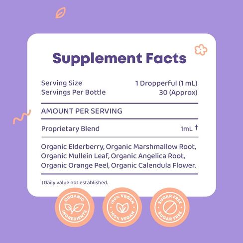 شراب البيلسان من JoySpring للأطفال - دعم المناعة بفيتامين C والزنك والإشنسا - شراب الدربيري للأطفال - البيلسان الأسود، فيتامينات الأطفال الصغار - قطرات سائلة الدربيري - التوت البيلسان للأطفال الصغار in Kuwait