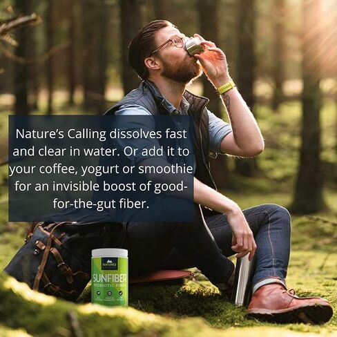 NATURE'S CALLING مكمل الألياف الطبيعية بالكامل | لطيف | غير معدل وراثيًا | منخفض فودماب | صن فايبر | البريبايوتيك، 30 حصة (7.4 أونصة) in Saudi Arabia