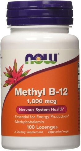 Methyl B-12 5000 mcg - 60 Lozenges by NOW in Saudi Arabia