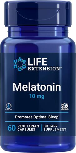 Life Extension Melatonin 10mg - من أجل نوم مريح وصحة المناعة وتوازن الهرمونات - مكمل الميلاتونين - 60 كبسولة نباتية in Saudi Arabia