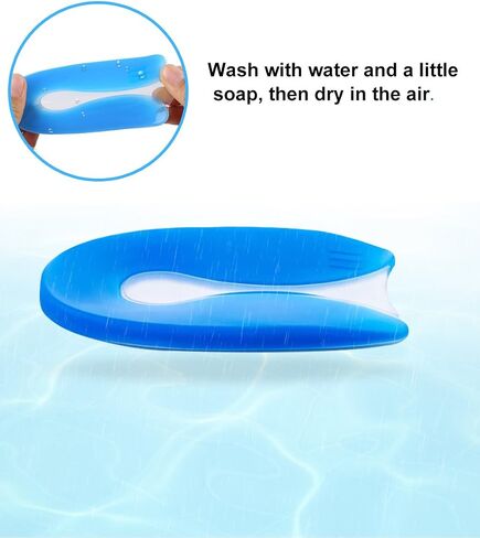 U-Shaped Heel Cushion, Silicone Plantar Fasciitis Pad for Heel Spur/Instant Pain Relief by Toe Glow in Saudi Arabia