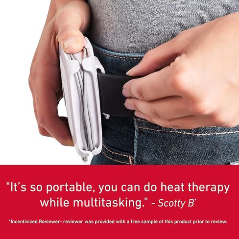 شعاع الشمس 804STR2P GoHeat رقع ساخنة محمولة لتخفيف الآلام | رقعتان جل قابلتان لإعادة الاستخدام ومشبك على وحدة تحكم قابلة لإعادة الشحن مع 3 إعدادات للحرارة، عدد واحد (عبوة من قطعة واحدة) in Kuwait
