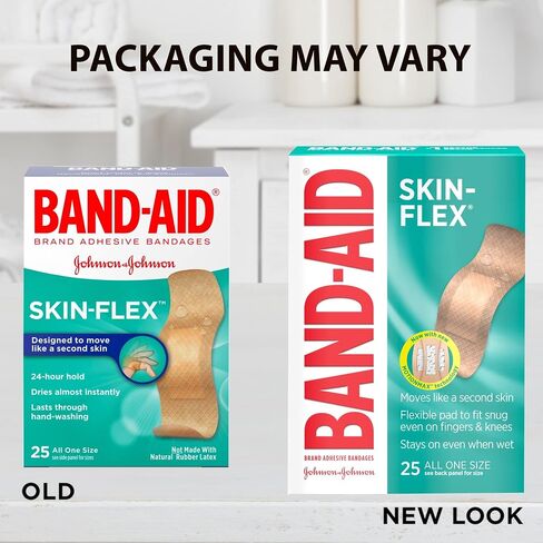 Band-Aid، Skin-Flex، مقاس واحد، 25 قطعة in Saudi Arabia