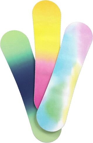 حزمة إعادة تعبئة ضمادات Welly - شارات شجاعة، ضمادات قماشية مرنة لاصقة، أشكال قياسية، أنماط صبغ ربطة عنق ملونة - 24 قطعة، 4 عبوات in Kuwait