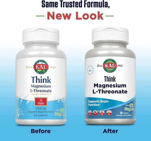 KAL Think Magnesium L-Threonate (2000 ملغ) 60 قرص in Saudi Arabia