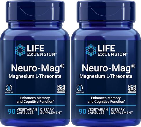 تمديد الحياة Neuro-mag Magnesium L-threonate، عدد 90 (عبوتان) in Saudi Arabia