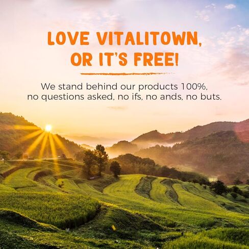 Vitalitown فيتامين C علكة نباتية 250 مجم، تدعم الدفاعات المناعية، صحة الجلد وامتصاص الحديد، نكهة البرتقال الطبيعية، لذيذة المضغ للأطفال والكبار in Kuwait