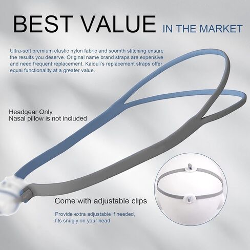 أغطية رأس AirFit P10 لـ ResMed، 3 عبوات من أغطية الرأس لـ ResMed CPAP تزود بأشرطة أغطية الرأس لأغطية الرأس ResMed AirFit P10 CPAP (مع مشابك) in Kuwait