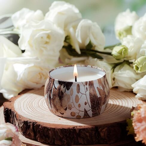 4 Pack Scented Candles Gifts for Women, 4.4 Ounce Christmas Gifts Large Tin Candles Soy Wax Aromatherapy Candles for Home Scented, Lavender Candle Set Gifts for Mom in Saudi Arabia