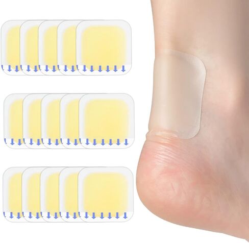 Blister Bandages, Blister Pads (15PCS) Gel Blister Cushions, Blister Pads, Hydrocolloid Seal Adhesive Bandages for Fingers, Toes, Heel Blister Prevention & Recovery (Square-15pcs) in Kuwait