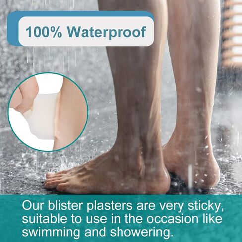 Blister Bandages, Blister Pads (15PCS) Gel Blister Cushions, Blister Pads, Hydrocolloid Seal Adhesive Bandages for Fingers, Toes, Heel Blister Prevention & Recovery (Square-15pcs) in Kuwait