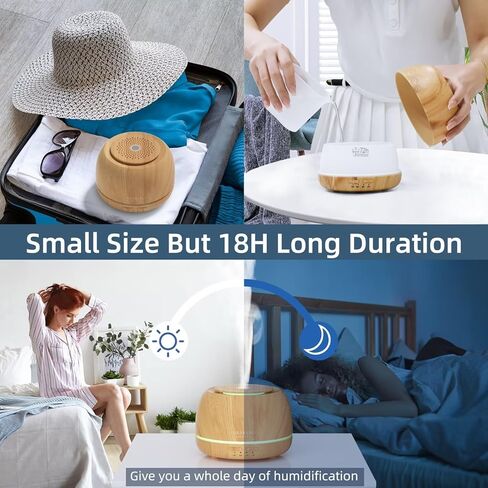 ASAKUKI Essential Oil Diffusers with 10Pcs*10ml Pure Essential Oil Gift Set, 5 in 1 Ultrasonic 300ML Aromatherapy Fragrant Oil Humidifier Vaporizer with Remote Control, Timer and Auto-Off-Yellow in Kuwait