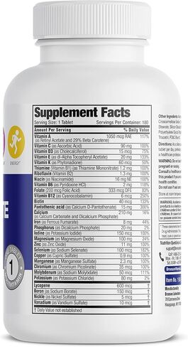 Bronson ONE Daily Men’s Complete Multivitamin Multimineral Once-Daily Multi for Active Men, 180 Tablets in Saudi Arabia