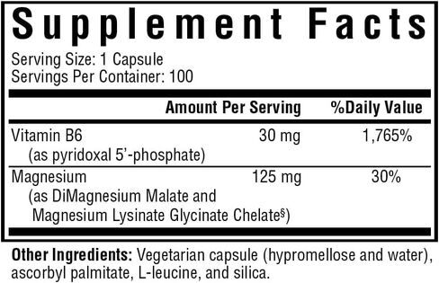 Seeking Health Magnesium Plus, Physician Formulated Vitamin B6 Plus Magnesium Supplement, Supports Better Sleep, Mood Support, Vegetarian Capsules (100 Capsules) in Saudi Arabia