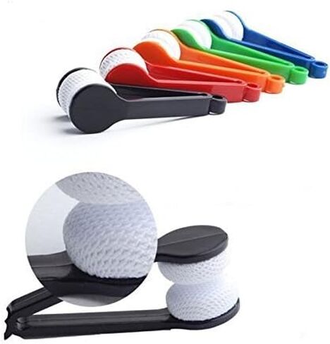 MauSong 5 Pcs Mini Tool Eyeglass Cleaner, Microfiber Soft Brush for Cleaning Glasses and Spectacle (Random Color) in Kuwait