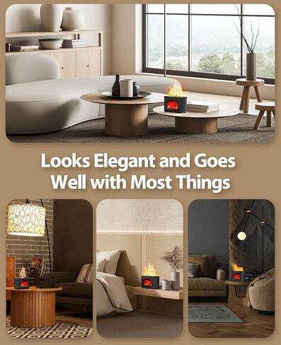 Jack & Rose Fireplace Diffuser, Flame Diffuser, Diffusers for Essential Oils Large Room in Kuwait