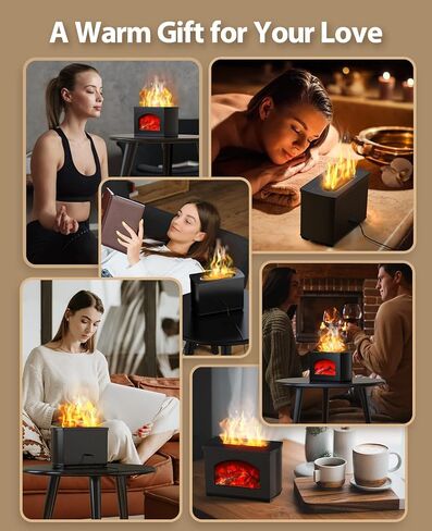 Jack & Rose Fireplace Diffuser, Flame Diffuser, Diffusers for Essential Oils Large Room in Kuwait