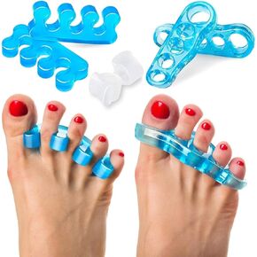 Sixora Premium Gel Toe Separators for Overlapping Toes, Toe Straighteners & Spacers, Hammer Toe & Bunion Corrector/Correct Your Toes Naturally! in Saudi Arabia