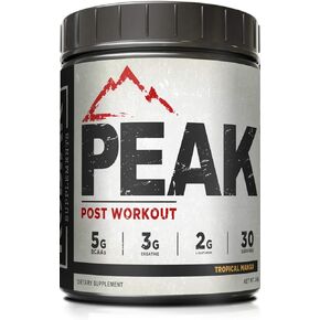 Kodiak Supplements Peak Post Workout - BCAA 2:1:1 Creatine - Glutamine - Muscle Recovery and Strength Building Supplement - 30 Servings - Tropical Mango in Saudi Arabia