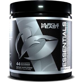 مسحوق الأحماض الأمينية الأساسية النباتية من Muscle Feast للتعافي بعد التمرين ومشروب أثناء التدريب، بدون نكهة، 300 جرام in Saudi Arabia