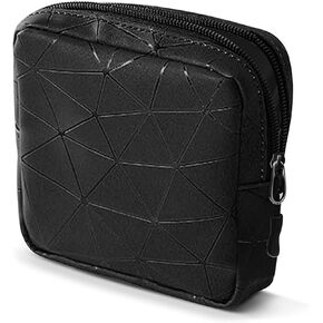 حقيبة تخزين المناديل الصحية من CCLOOCOOO، حقيبة جلدية أنثوية مقاومة للماء للفترة الأولى للفتيات المراهقات والنساء، حقيبة كأس الحيض أكياس تخزين وسادات المناديل الصحية (أسود، أخضر) in Kuwait