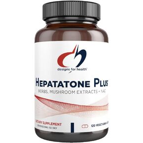 Designs for Health Liver Support Capsules - Hepatatone Plus with Milk Thistle, NAC, Schisandra - Mushroom Extracts for Cleanse + Immune Support - Liver Detox Supplement for Men + Women (120 Capsules) in Saudi Arabia