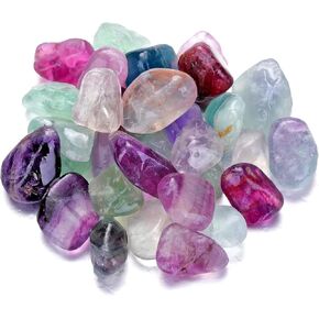 Top Plaza Bulk Amazonite Crystal Stones Real Natural Amazonite Reiki Healing Gemstones Small Tumbled Polished Stones for Energy Witchcraft Therapy Meditation Crystal Decorations 0.22Lb