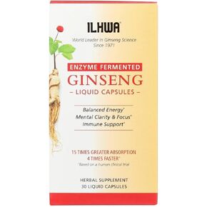 ILHWA Enzyme Fermented Ginseng, 30 liquid capsules in Saudi Arabia