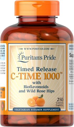 Puritan's Pride Vitamin C 1000mg with Rose Hips for Immune Supports by Puritan's Pride to Support a Healthy Immune System 250 Caplets in Saudi Arabia