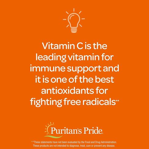 Puritan's Pride Vitamin C 1000mg with Rose Hips for Immune Supports by Puritan's Pride to Support a Healthy Immune System 250 Caplets in Saudi Arabia