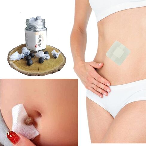 Wormwood Belly Button Sticker Moxibustion Patch Traditional Mugwort Herbal Traditional Chinese Medicine Slimming Belly Pellet Men and Women Unisex (40 قطعة / 40 ملصقا) in Kuwait